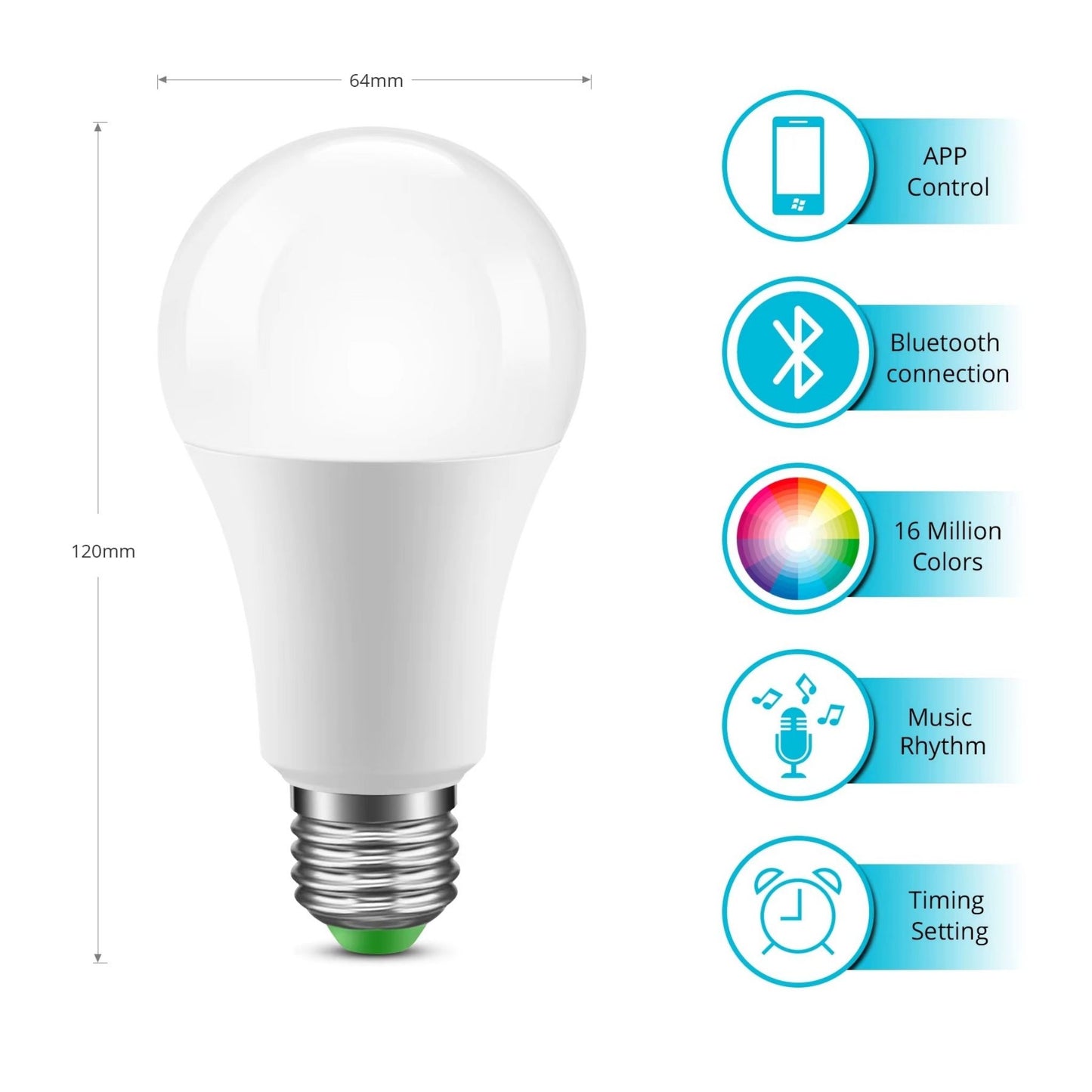 Bombilla RGB con Mando (No Wifi)